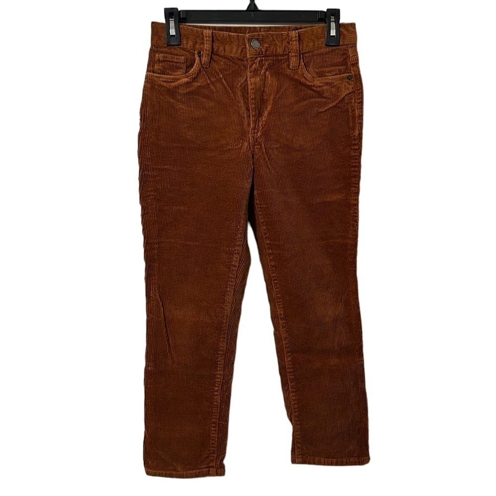 Blank NYC Women's Copper Orange The Madison Crop High-Rise Crop Pants Size 26
